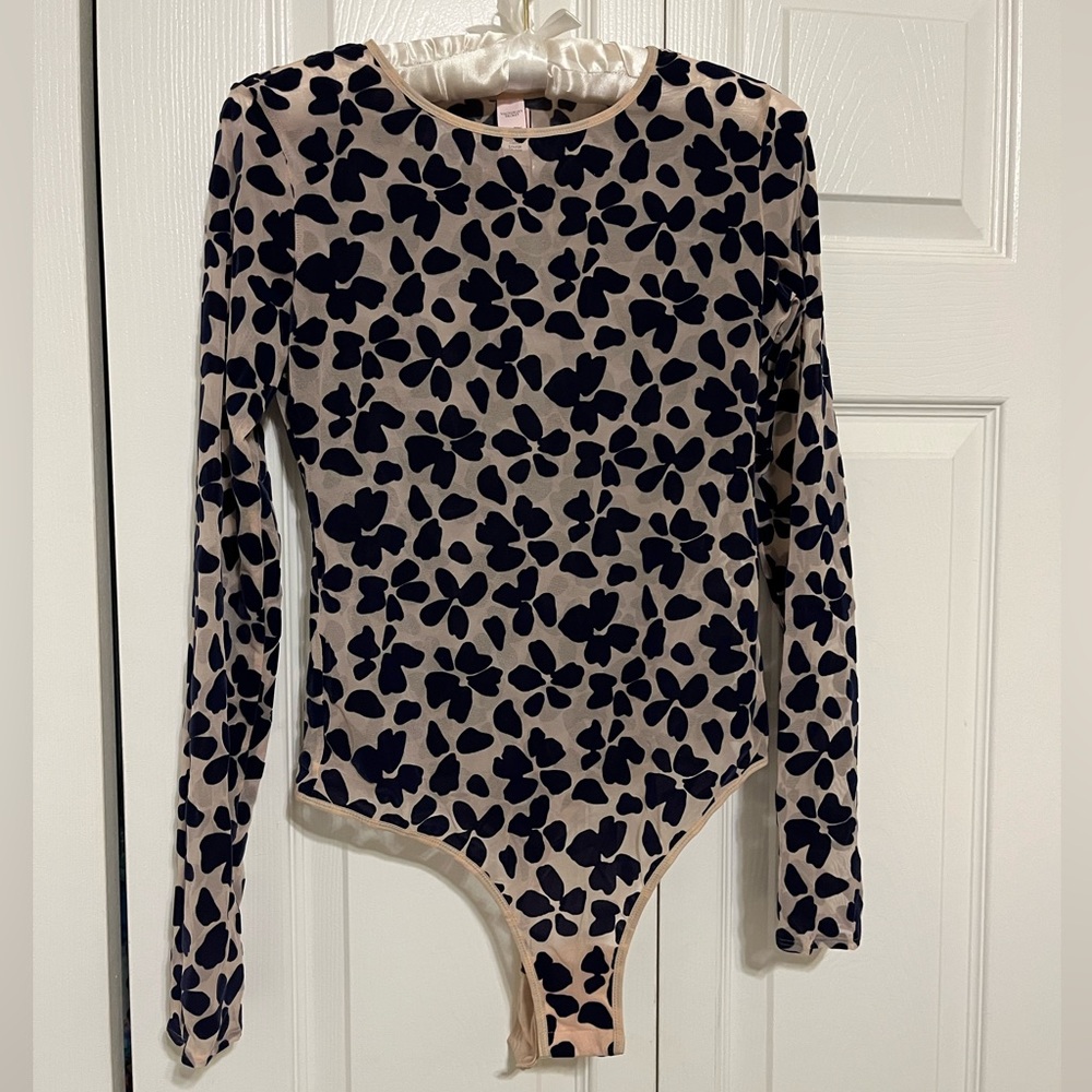 Victoria’s Secret Sheer Long Sleeve Bodysuit- NWT!!